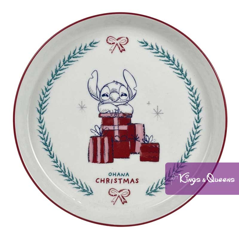disney_christmas_plate_stitch_present_dn25343_1.jpg Dinner Plate Stitch Presents Christmas Disney