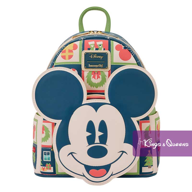 Loungefly Backpack Disney Mickey and Minnie Holiday Christmas Winter