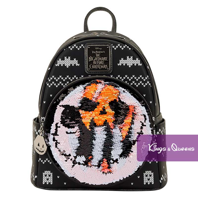Loungefly Backpack Disney Nightmare Before Christmas Jack Skellington Pumpkin Sequin