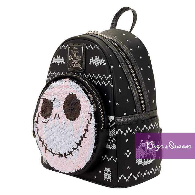 Loungefly Backpack Disney Nightmare Before Christmas Jack Skellington Pumpkin Sequin