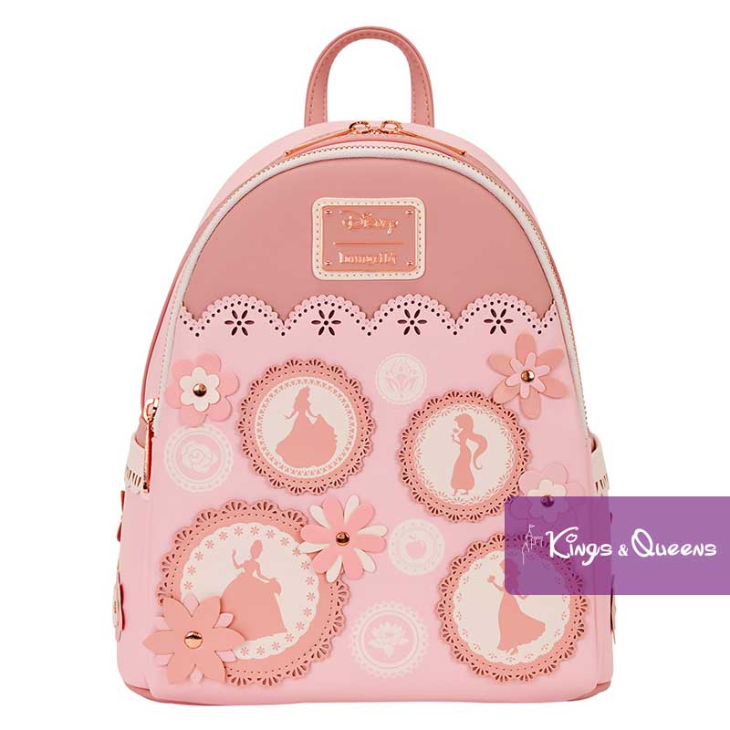 Loungefly Backpack Disney Princess Stained Glass Tiana Jasmine Snow White Aurora