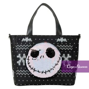 Disney Loungefly Nightmare Before Christmas Backpack Tote Crossbody Bag Convertible Jack Skellington Pumpkin Sequin