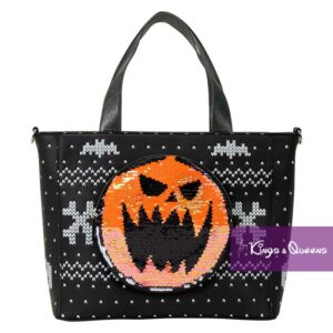 Disney Loungefly Nightmare Before Christmas Backpack Tote Crossbody Bag Convertible Jack Skellington Pumpkin Sequin