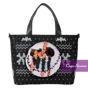 Disney Loungefly Nightmare Before Christmas Backpack Tote Crossbody Bag Convertible Jack Skellington Pumpkin Sequin
