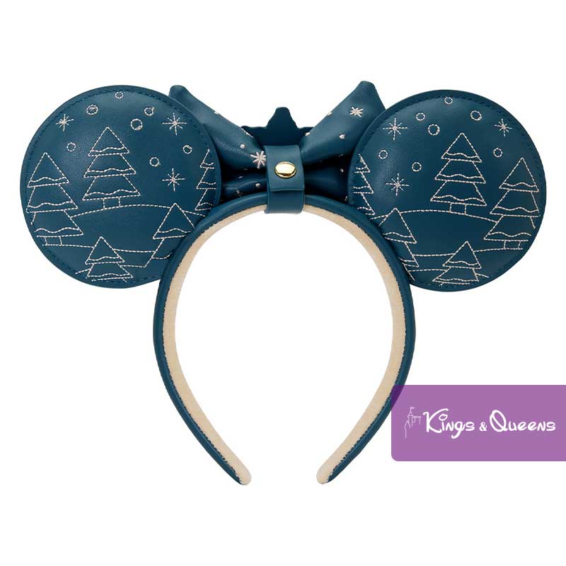 Loungefly Ear Headband Disney Mickey and Minnie Holiday Christmas Skating Winter