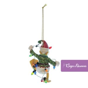 Hanging Ornament Donald Wrapped in Lights Disney Traditions Jim Shore Christmas Tree