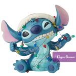 Stitch Wrapped in Christmas Lights Disney Traditions Jim Shore Statue Figurine