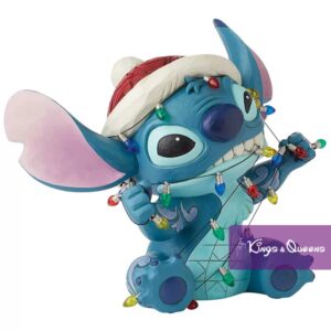 Stitch Wrapped in Christmas Lights Disney Traditions Jim Shore Statue Figurine