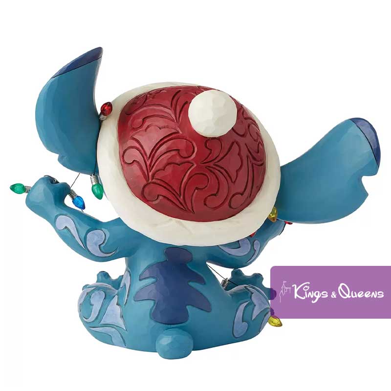 Stitch Wrapped in Christmas Lights Disney Traditions Jim Shore Statue Figurine
