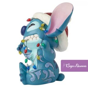 Stitch Wrapped in Christmas Lights Disney Traditions Jim Shore Statue Figurine