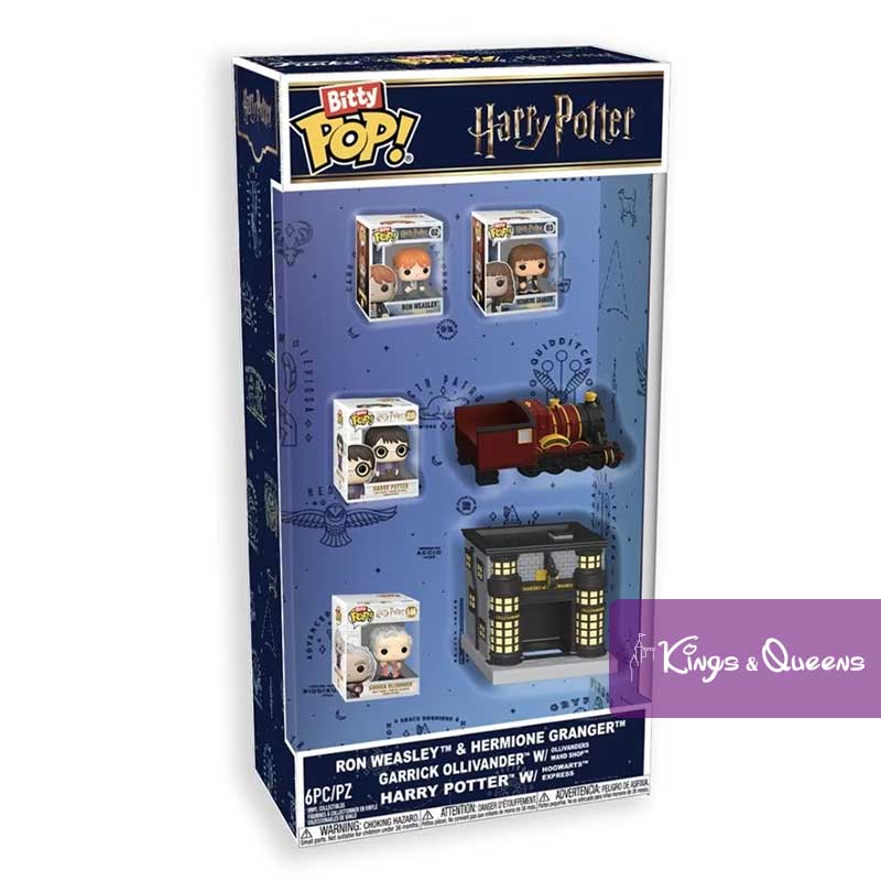 Funko Bitty Pop Harry Potter Starter Set Ron Weasley Hermione Granger Ollivander Hogwarts Express