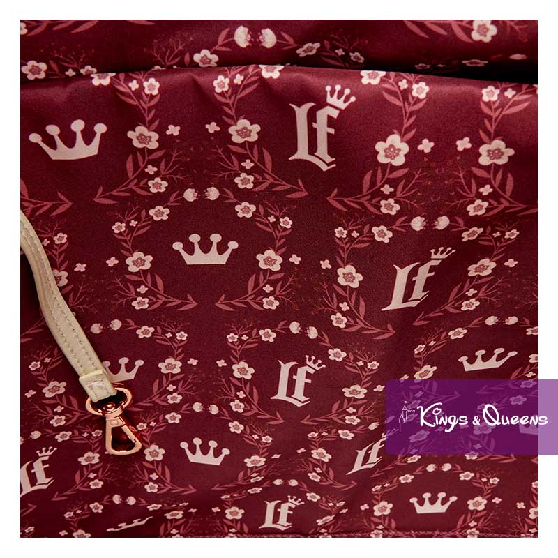 Loungefly Tote Bag Cream and Red Floral Handbag Backpack