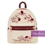 Loungefly Backpack Cream and Red Floral