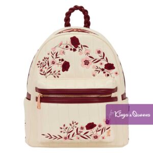 Loungefly Backpack Cream and Red Floral