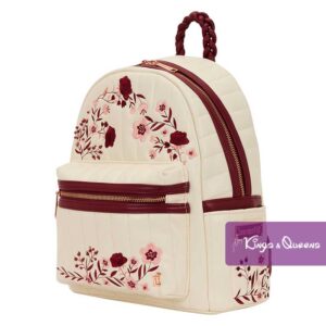 Loungefly Backpack Cream and Red Floral