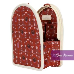 Loungefly Backpack Insert Organizer Cream and Red Floral Light-Up