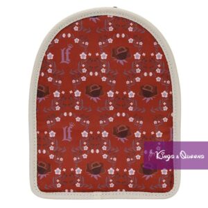 Loungefly Backpack Insert Organizer Cream and Red Floral Light-Up