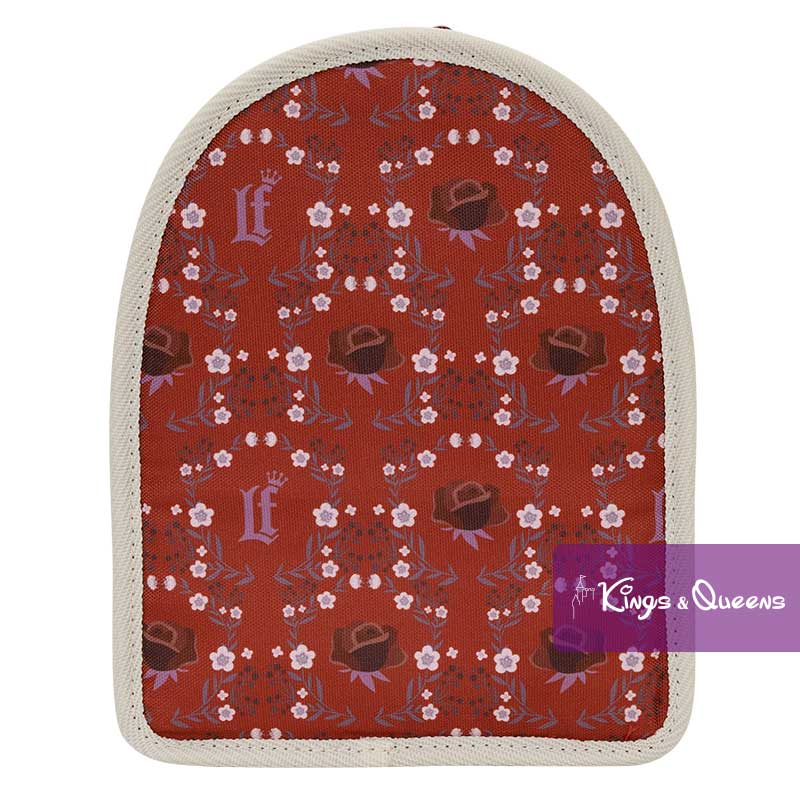 Loungefly Backpack Insert Organizer Cream and Red Floral Light-Up