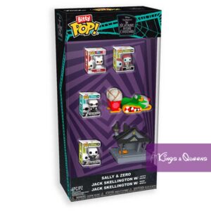 Funko Bitty Pop Nightmare Before Christmas Starter Set Jack Skellington Sally Zero