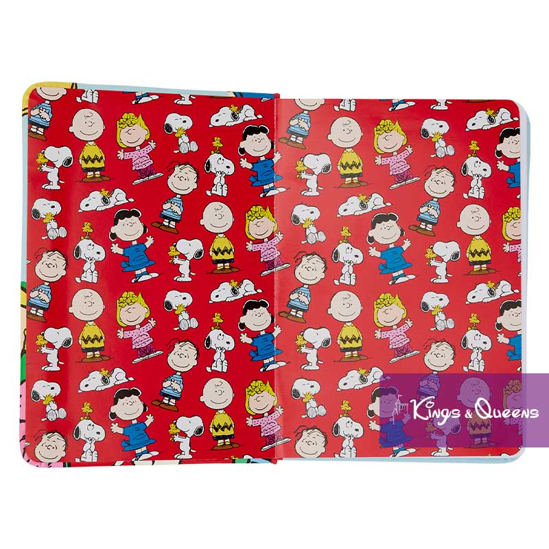 Loungefly Refillable Stationary Journal Peanuts Snoopy Holiday