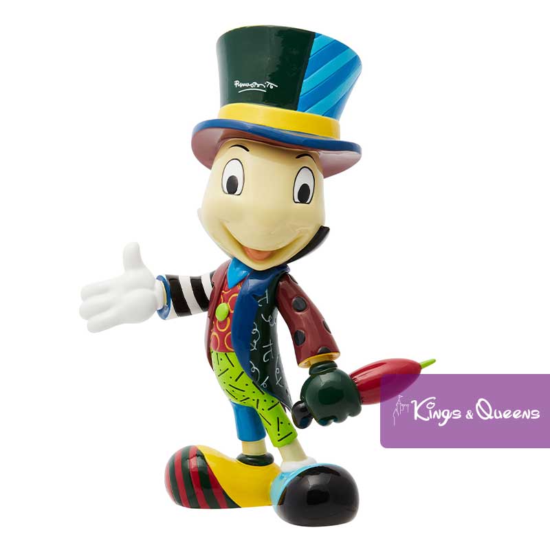 Disney Britto Figurine Statue Pinocchio Jiminy Cricket