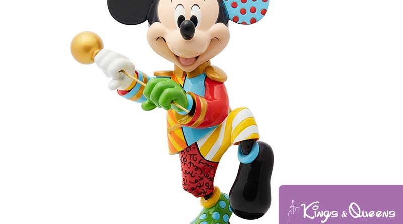 Disney Britto Mickey Mouse Band Leader Marching Figurine Statue