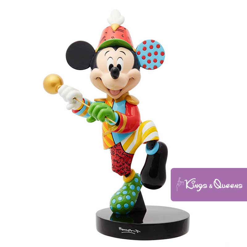 Disney Britto Mickey Mouse Band Leader Marching Figurine Statue