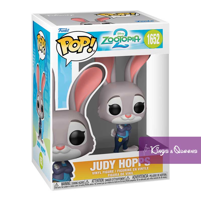 Disney Funko Pop Zootopia Zootropolis Judy Hopps Rabbit Bunny Police Agent