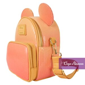 Loungefly Convertible Backpack & Crossbody Bag Mickey Mouse Glitter Disney