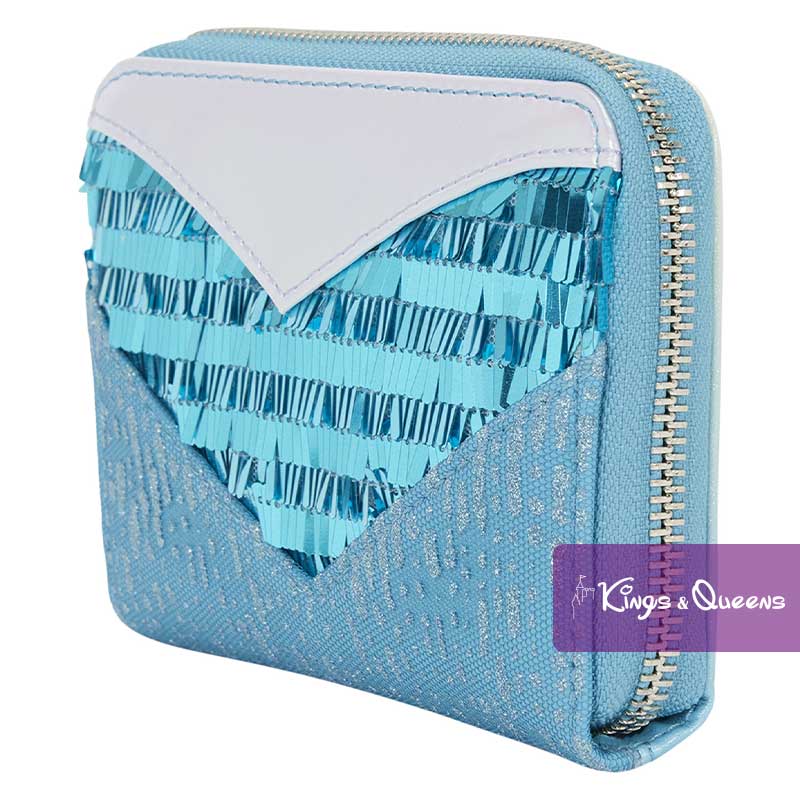 Loungefly Zip Around Wallet Disney Frozen Elsa Glitter Sequin