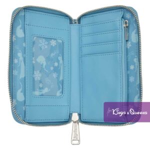 Loungefly Zip Around Wallet Disney Frozen Elsa Glitter Sequin