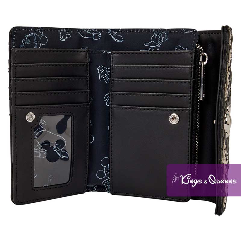 Loungefly Bifold Wallet Disney Mickey Mouse Sketched