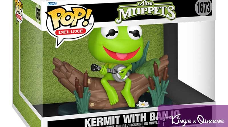 Disney Funko Pop The Muppets Kermit Frog Banjo Log