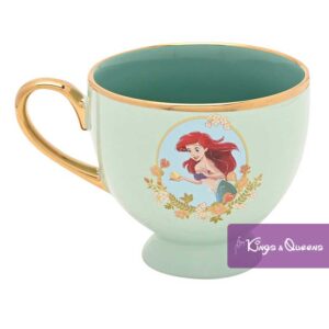 Disney Tea Coffee Cup Saucer Pastel Princess Ariel Mermaid