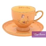Disney Tea Coffee Cup Saucer Pastel Princess Belle Beauty Beast