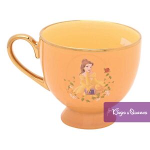 Disney Tea Coffee Cup Saucer Pastel Princess Belle Beauty Beast