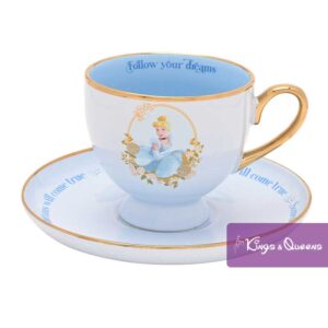 Disney Tea Coffee Cup Saucer Pastel Princess Cinderella