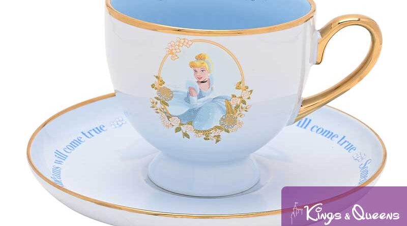 Disney Tea Coffee Cup Saucer Pastel Princess Cinderella