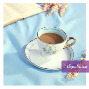 Disney Tea Coffee Cup Saucer Pastel Princess Cinderella
