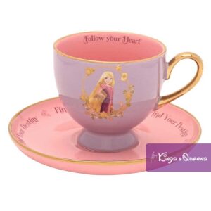 Disney Tea Coffee Cup Saucer Pastel Princess Rapunzel Tangled