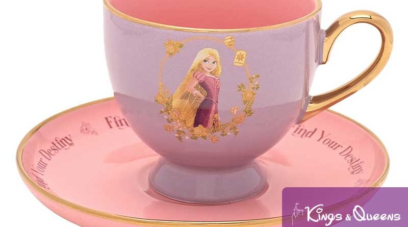 Disney Tea Coffee Cup Saucer Pastel Princess Rapunzel Tangled