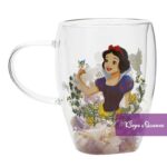 Disney Glass Tea Mug Dried Flower Princess Snow White