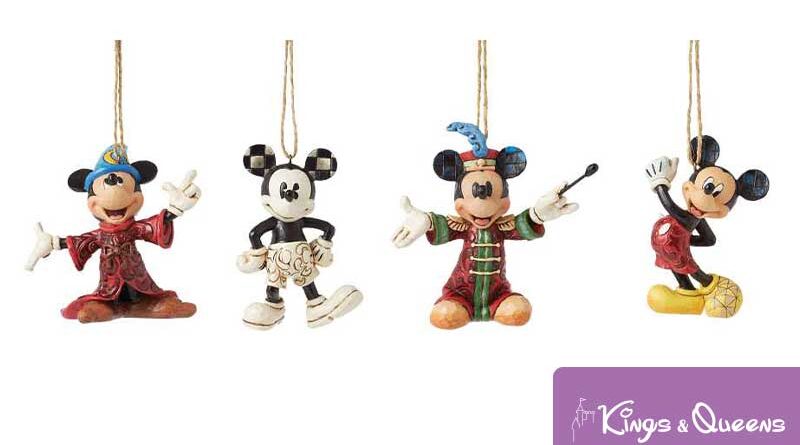 Disney Traditions Jim Shore Christmas Hanging Hanger Ornament Mickey Mouse Sorcerer Decoration Tree