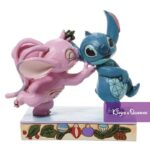 Mistletoe Kisses Disney Traditions Jim Shore Figurine Stitch Angel Christmas