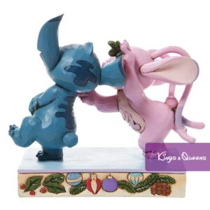 Mistletoe Kisses Disney Traditions Jim Shore Figurine Stitch Angel Christmas