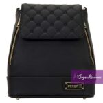 Loungefly Convertible Backpack & Crossbody Bag Pin Trader Black