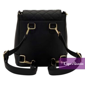 Loungefly Convertible Backpack & Crossbody Bag Pin Trader Black