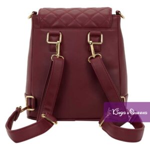 Loungefly Convertible Backpack & Crossbody Bag Pin Trader Red