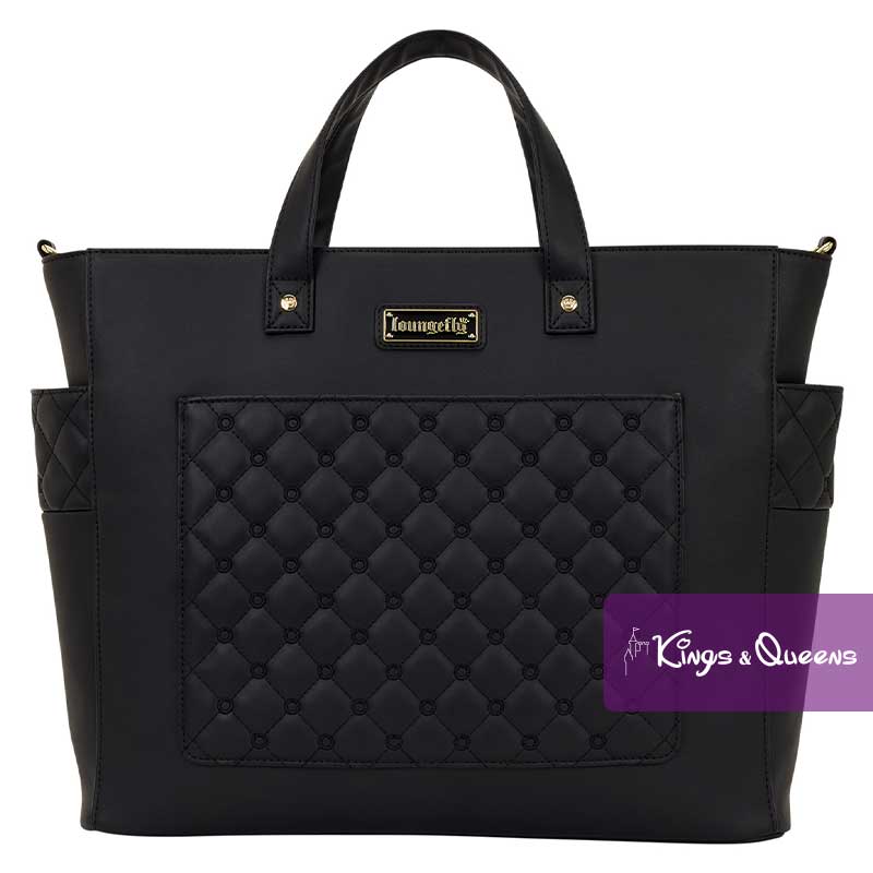 Loungefly Convertible Tote Bag Pin Trader Black