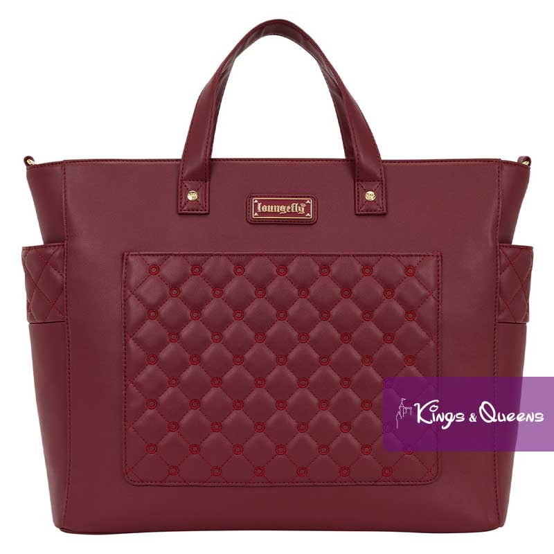 Loungefly Convertible Tote Bag Pin Trader Red